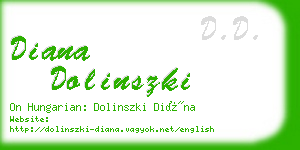 diana dolinszki business card